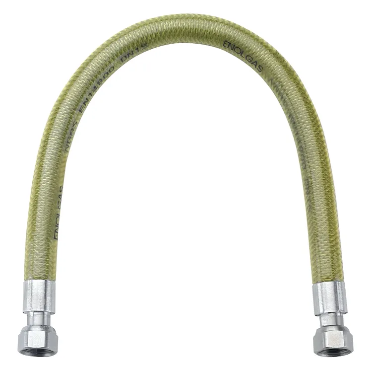 Flessibile in acciaio inox mf 1/2 l2000 gas a norma en 14800 codice prod: DSV12431 product photo