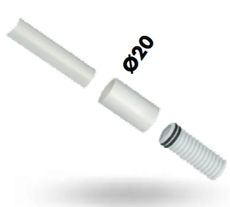 Manicotto di giunz.fless./rigido d.20 codice prod: DSV09928 product photo