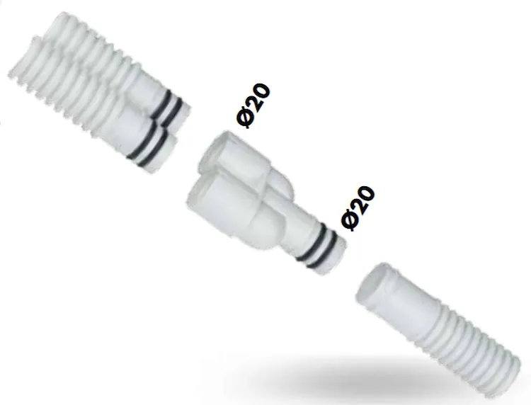 Raccordo a 3 vie centrale diam.20 codice prod: DSV09925 product photo