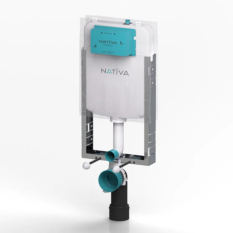 Nativa cassetta wc ad incasso per parete e vaso a pavimento codice prod: JU1 product photo