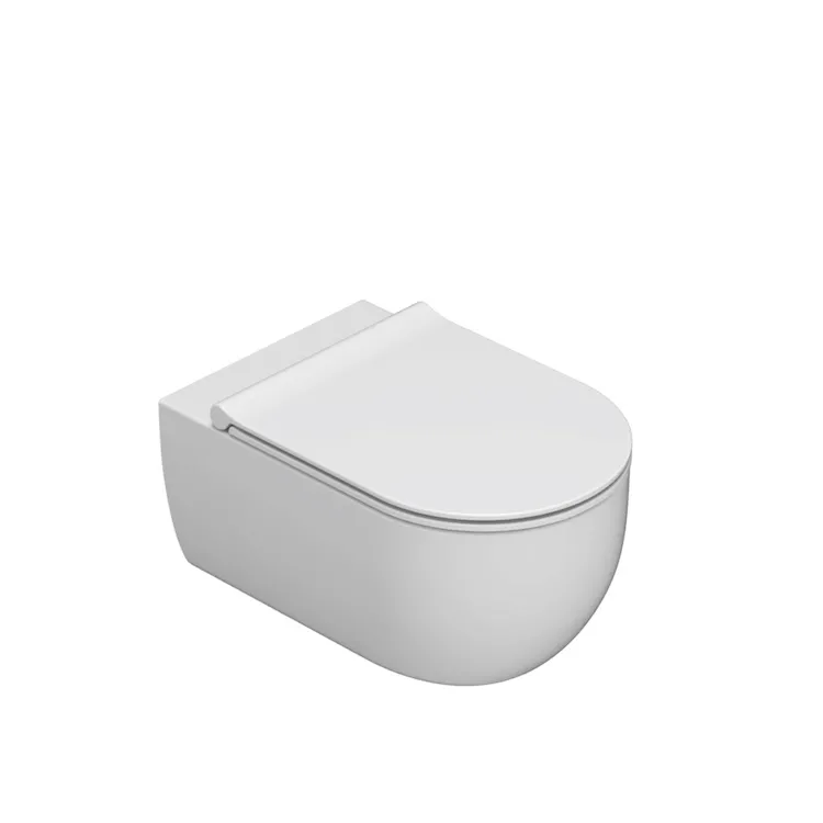 Mode wc sospeso senza brida bianco lucido codice prod: MES02BI product photo