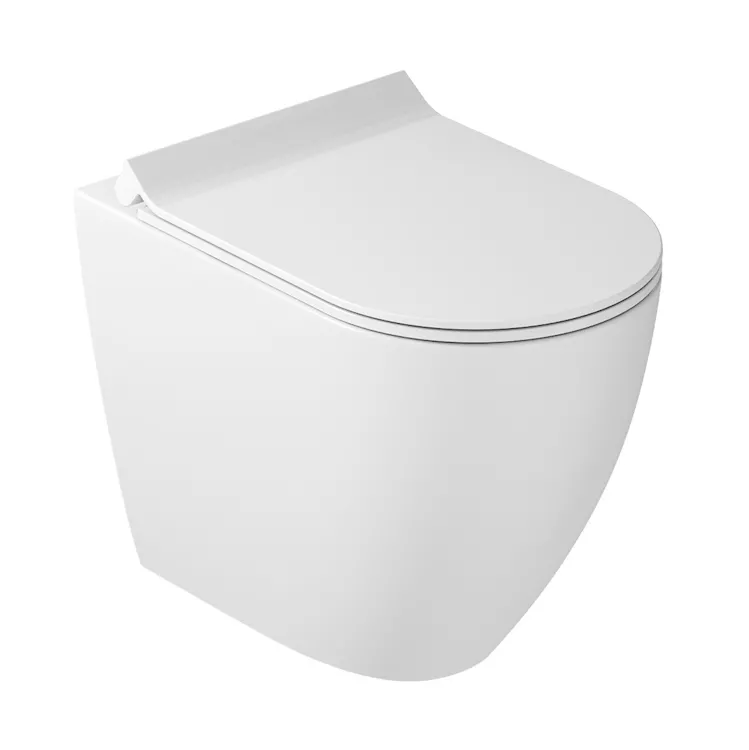 Dream wc a terra scarico traslato bianco lucido con fissaggi nascosti codice prod: 7309 product photo