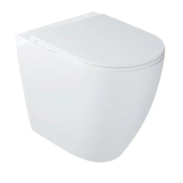 Dream wc a terra senza brida con scarico a vortice bianco lucido codice prod: 7331 product photo