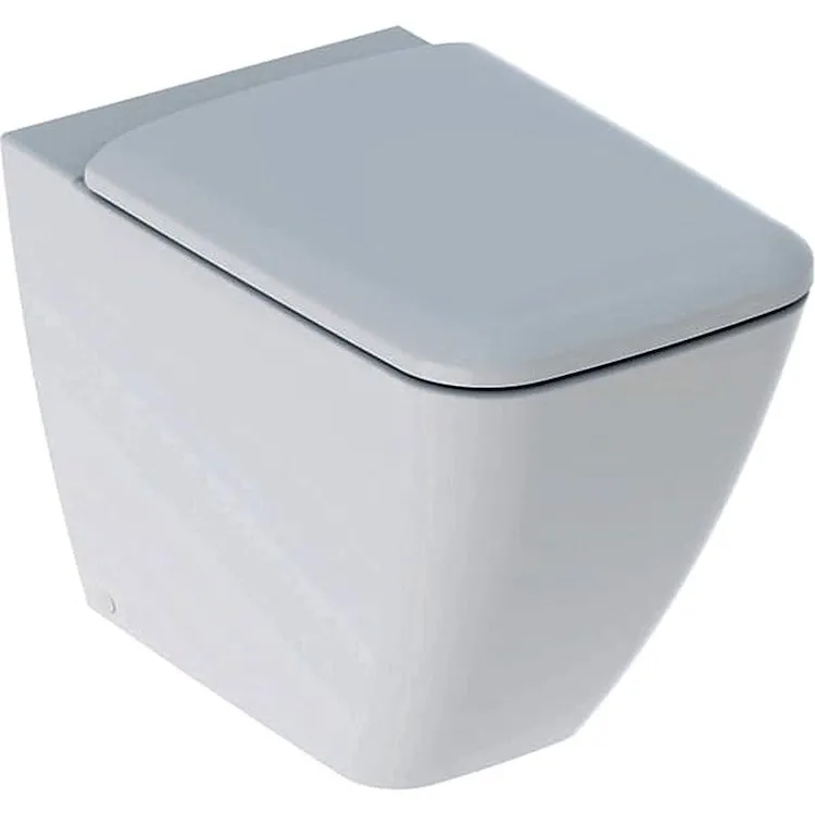 Icon Square wc a terra Rimfree&reg;  con sedile bianco lucido codice prod: 500.825.00.1 product photo
