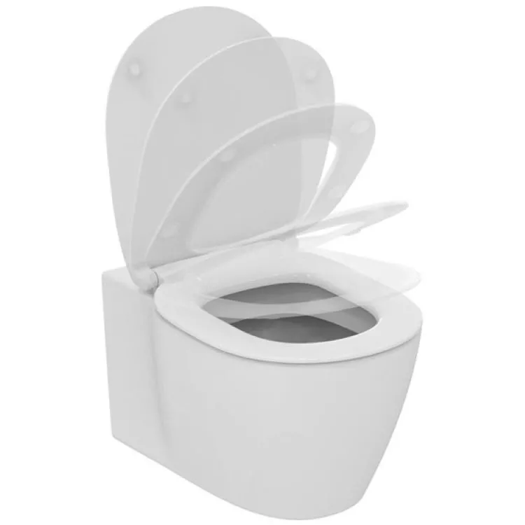 Active wc sospeso con sedile slim con chiusura rallentata bianco lucido codice prod: T332801 product photo